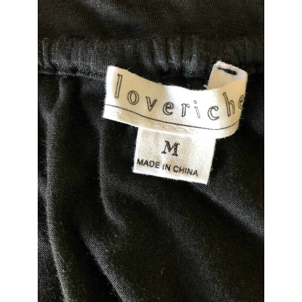 Loveriche Womens Black Rope Sleeve Strap Maxi Dress Size M - Picture 4 of 11